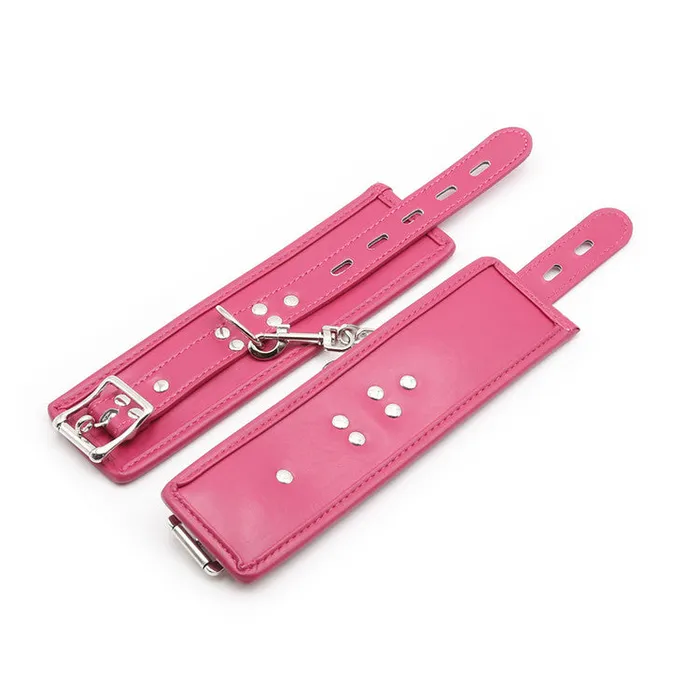 Vibrators Extasy Pink Padded Wrist Restraints