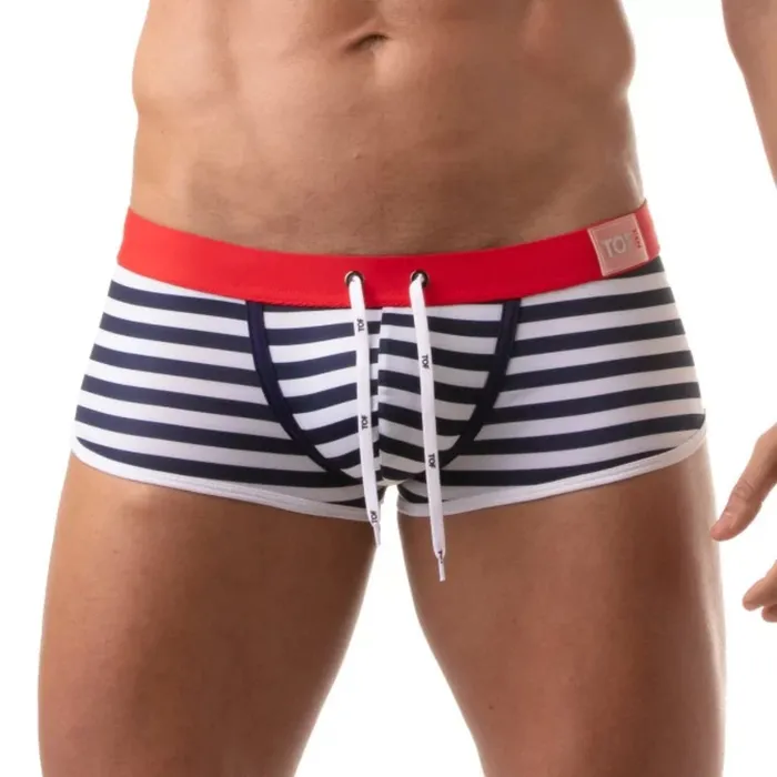 Vibrators Iconic Swim Trunks Navy Blue Sailor Size S TOF Paris