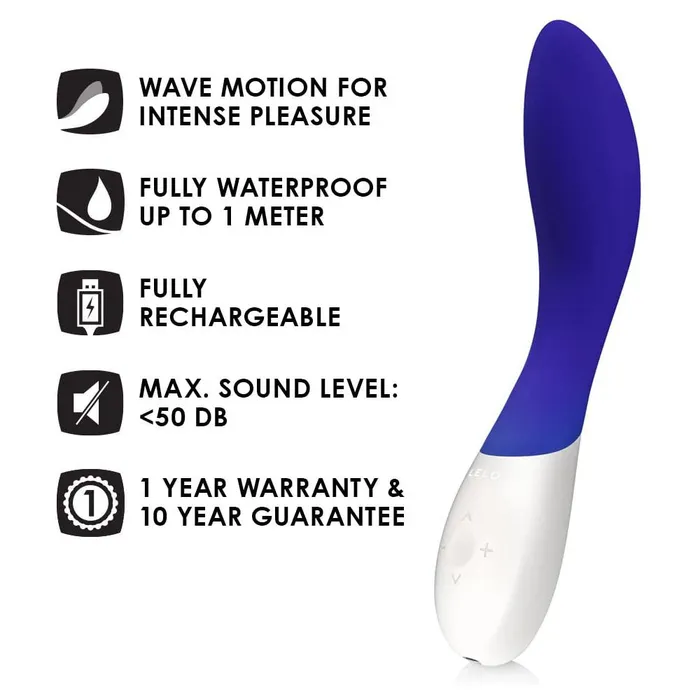 Vibrators Lelo Lelo Mona Wave Midnight Blue Vibrator