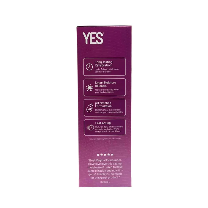 YES Lubricants Vaginal Moisturiser Apps 6x5ml personal lubricant Sexual Health Wellbeing