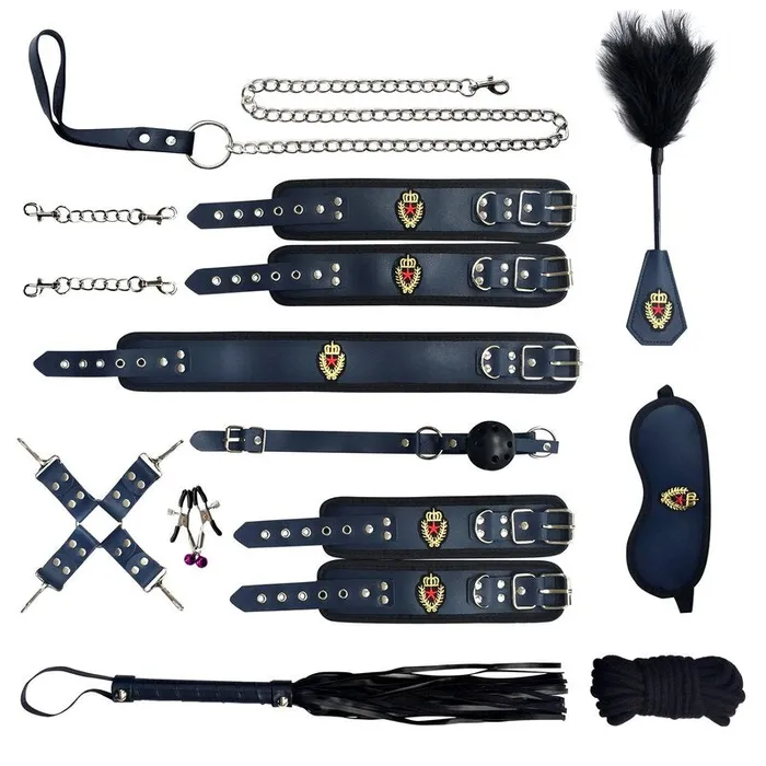 Couples BDSM Cosplay 13 pcs Restraint Bondage Kit Police SexyPlay