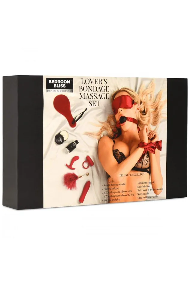 Couples Sex On the Go Lovers Deluxe Bondage Massage Set