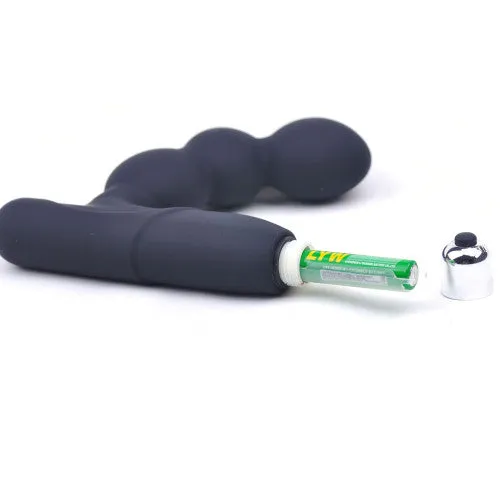 CyprusLoveShop Anal Black Silicone Vibrating Prostate Massager