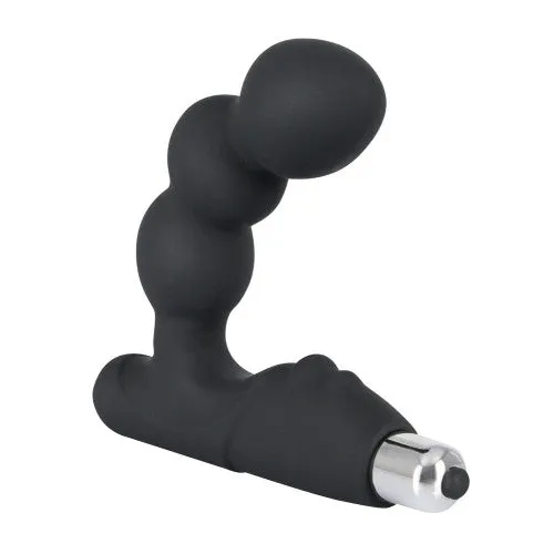 CyprusLoveShop Anal Black Silicone Vibrating Prostate Massager