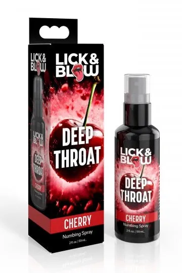 Deep Throat Cherry Numbing Spray Sex On the Go Male Sex Toys