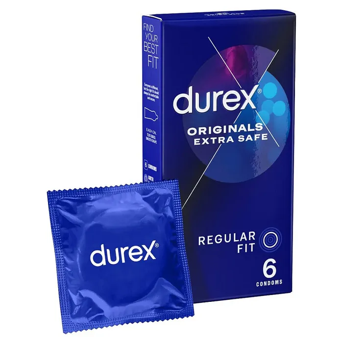 Durex Extra Safe Regular Fit Condoms 6 Pack Durex Condoms Male Sex Toys