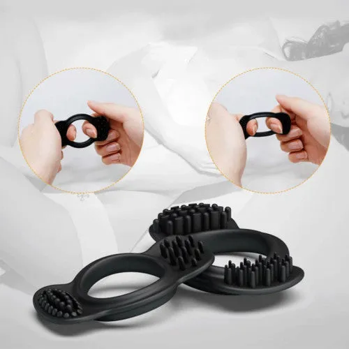 Female Sex Toys Baile Sex Toy Set of two Flexible silicone stretchy cock rings