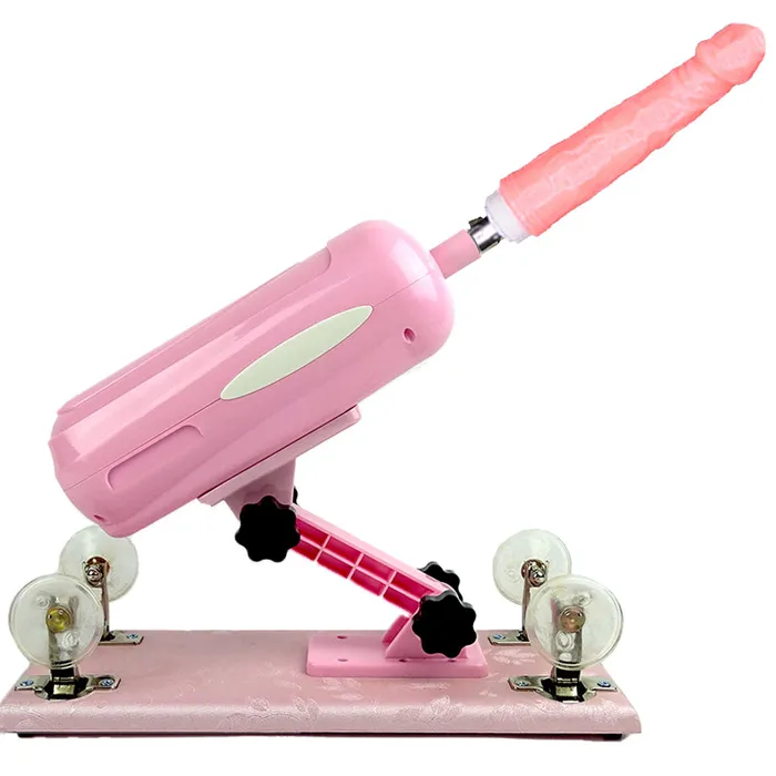 Female Sex Toys DSA2 Auto Thrusting Sex Machine Kit inc Realistic Dildo and Extension Pole Pink SexyPlay