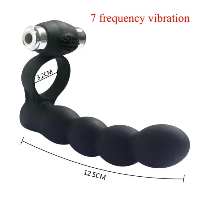 Female Sex Toys Kinkpod 10 Frequency DP Vibrating Strap On works with AAA batteries