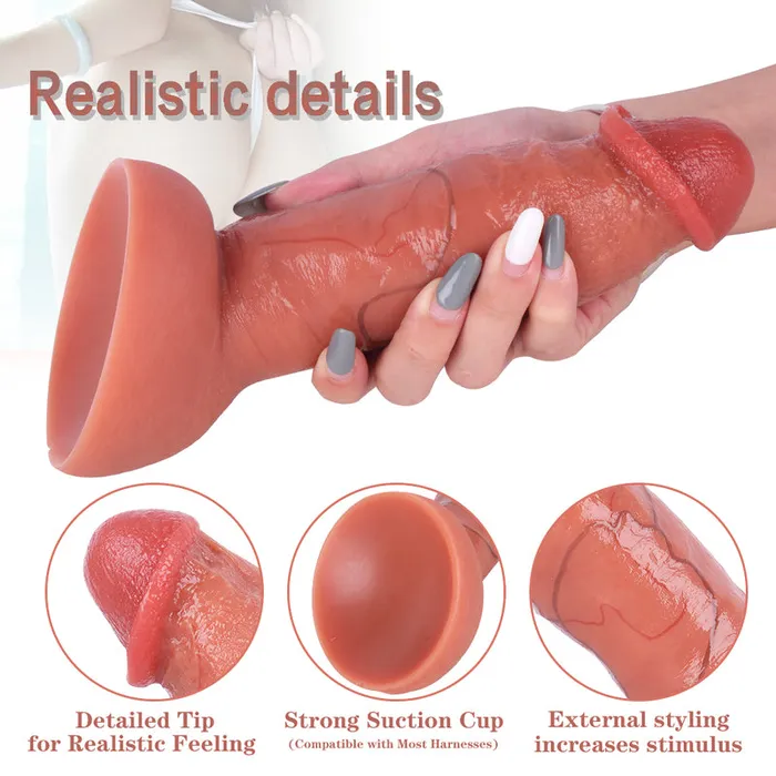 Female Sex Toys MD MD 787 Silicone Realistic Dildo Medium