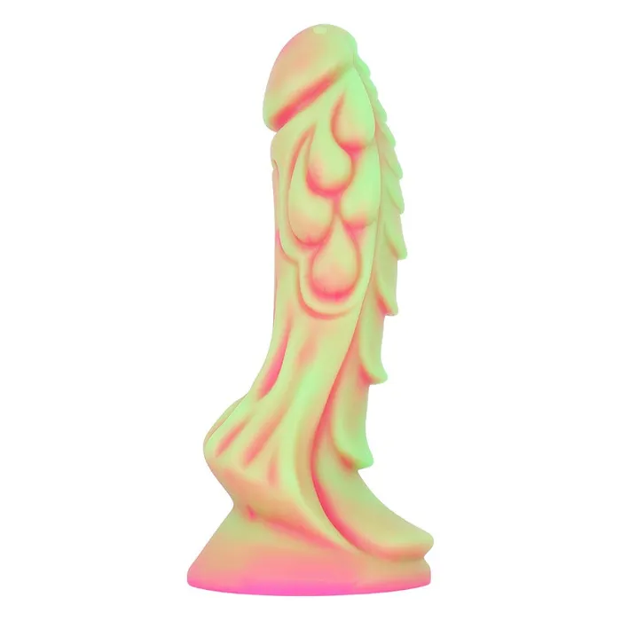 Female Sex Toys MD MD 827 Monster Silicone Realistic Fantasy Dildo Luminous Green