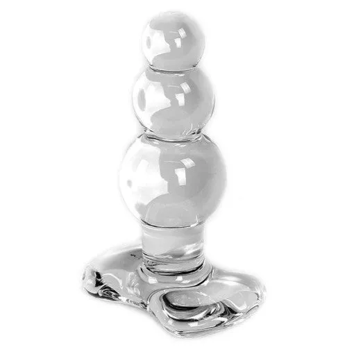 Glass Dildo Clear Butt Plug Balls 10 cm Kiotos Dildos