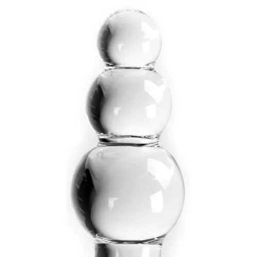 Glass Dildo Clear Butt Plug Balls 10 cm Kiotos Dildos