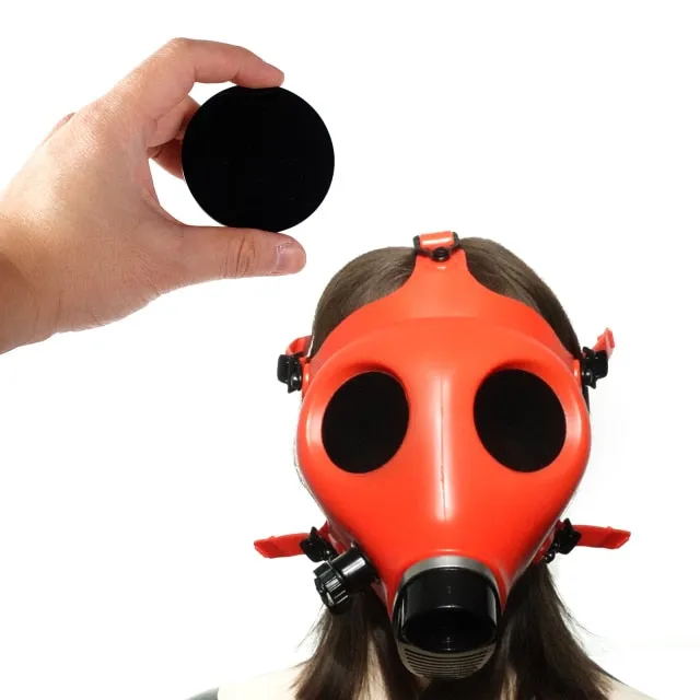 Kinkpod Dildos Ftshist HalfFace Silica Gel Gas Mask Fetish Latex Breathing Bag Rubber Tube Accessory SM Conquer Choking Headgear Cosplay Wear