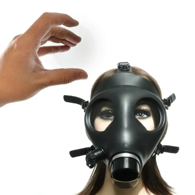 Kinkpod Dildos Ftshist HalfFace Silica Gel Gas Mask Fetish Latex Breathing Bag Rubber Tube Accessory SM Conquer Choking Headgear Cosplay Wear