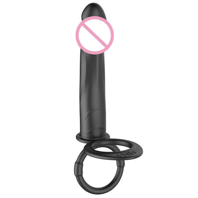 Kinkpod DP Strap On with Vibrating Ring Female Sex Toys