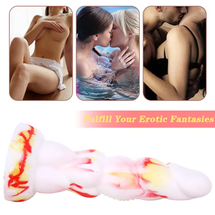 MD 866 inch Alien Silicone Realistic Fantasy Dildo Anal Plug MD Anal