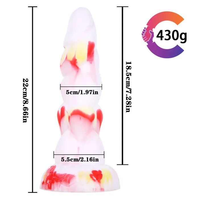 MD 866 inch Alien Silicone Realistic Fantasy Dildo Anal Plug MD Anal