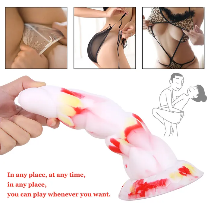 MD 866 inch Alien Silicone Realistic Fantasy Dildo Anal Plug MD Anal