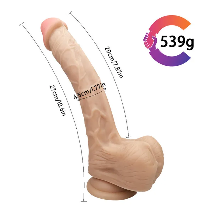 MD Female Sex Toys MD 105 Huge Realistic Veined Dildo