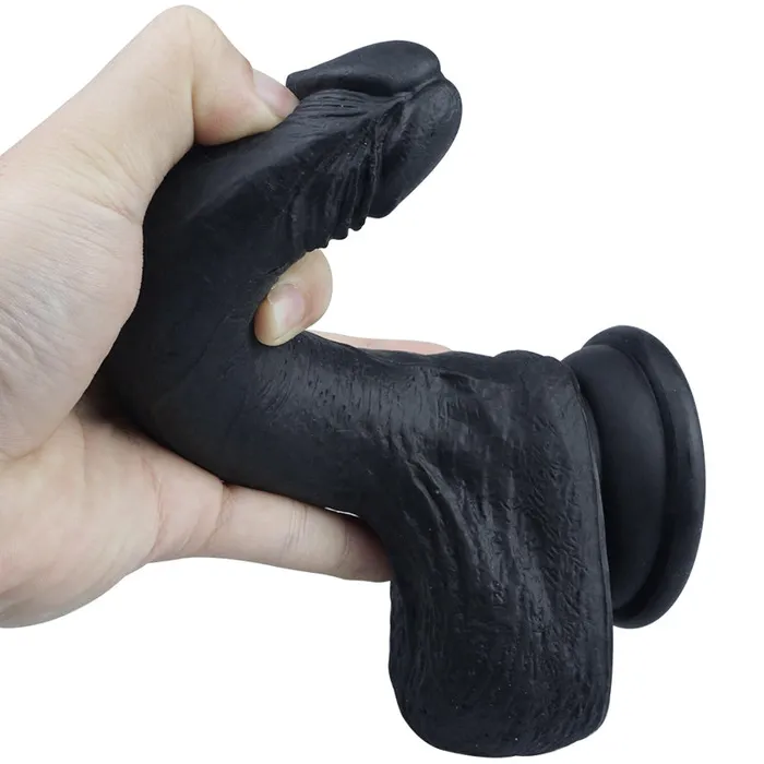 MD Female Sex Toys MD Breaking Silicone Realistic Dildo Black