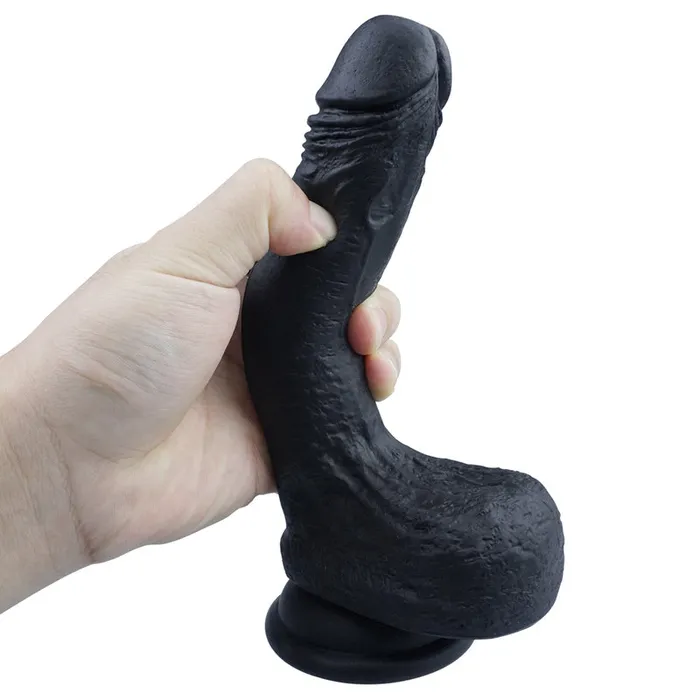 MD Female Sex Toys MD Breaking Silicone Realistic Dildo Black