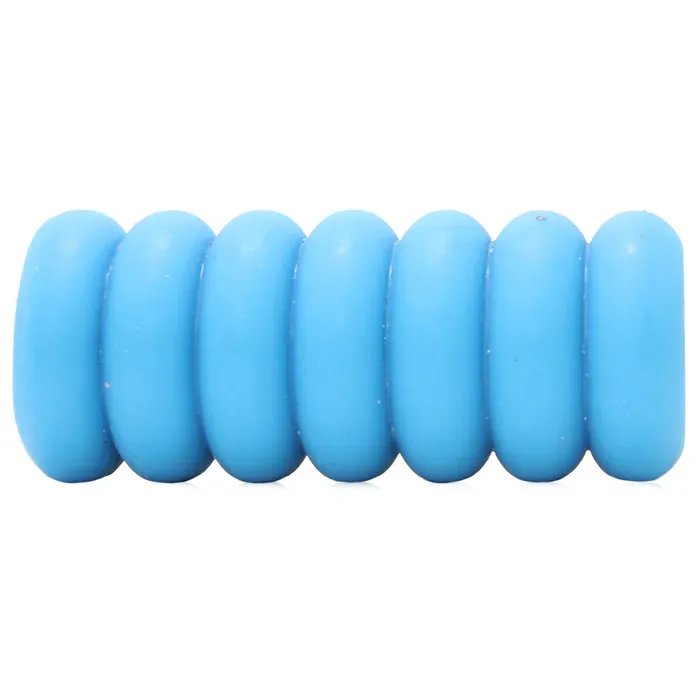 Mood Thrill Triple Texture Stroker in Blue sextoysvancouver Vibrators