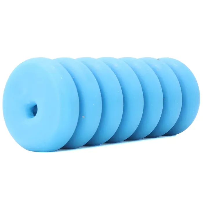 Mood Thrill Triple Texture Stroker in Blue sextoysvancouver Vibrators