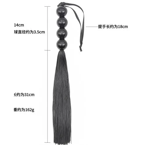 Naughty Toys 4 Beads Silicone Flogger 45 cm Naughty Toys Anal