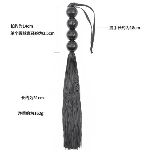 Naughty Toys 4 Beads Silicone Flogger 45 cm Naughty Toys Anal