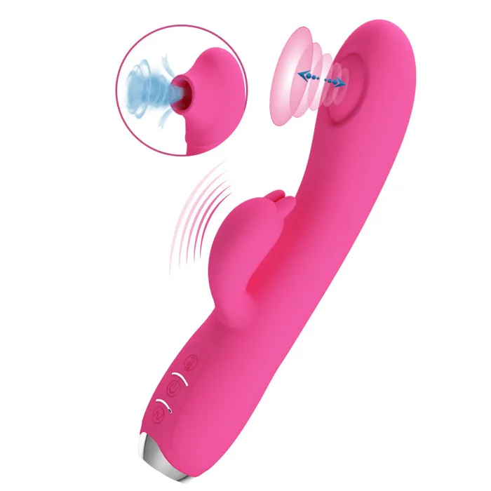 PRETTY LOVE Regina Suction Rabbit Vibrator Pink Pretty Love Vibrators