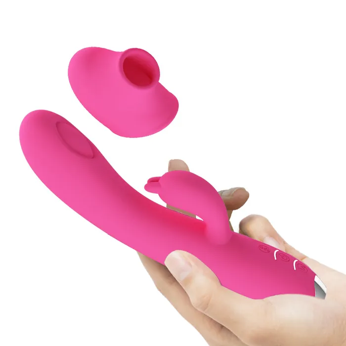 PRETTY LOVE Regina Suction Rabbit Vibrator Pink Pretty Love Vibrators