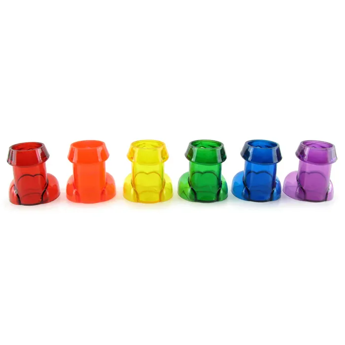 Rainbow Pecker Shot Glasses sextoysvancouver Anal