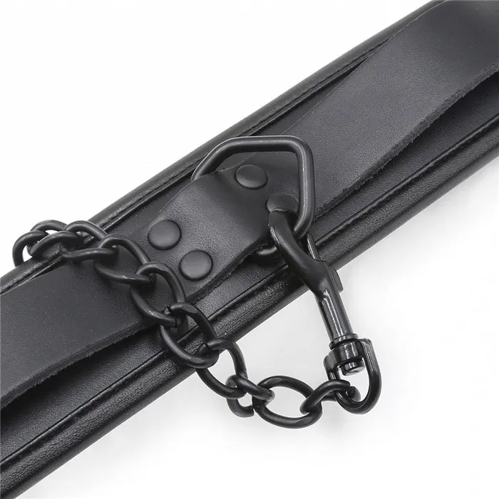 Real Leather Collar Handcuffs Ankle Cuffs Restraint Bondage Kit GN Couples