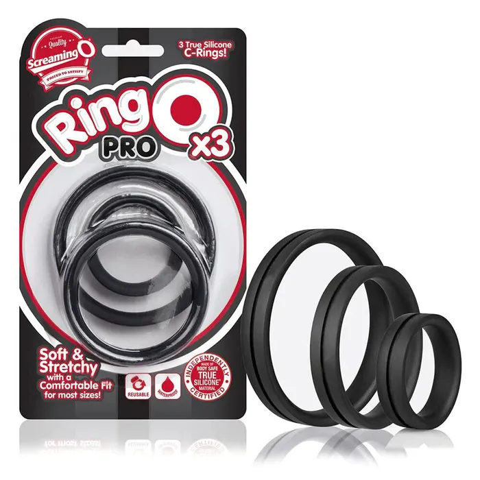 Screaming O Anal Screaming O RingO Pro X3 Cock Rings Black