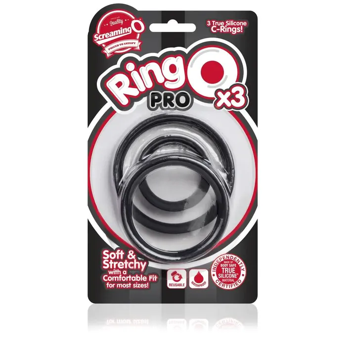 Screaming O Anal Screaming O RingO Pro X3 Cock Rings Black