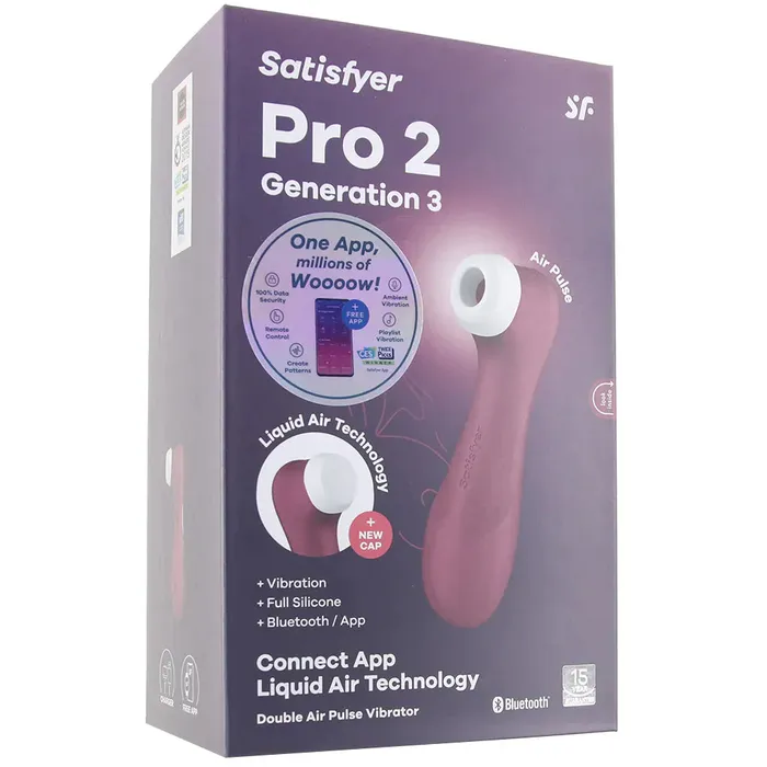 sextoysvancouver Vibrators Satisfyer Pro 2 Gen 3 Double Air Pulse App Vibe