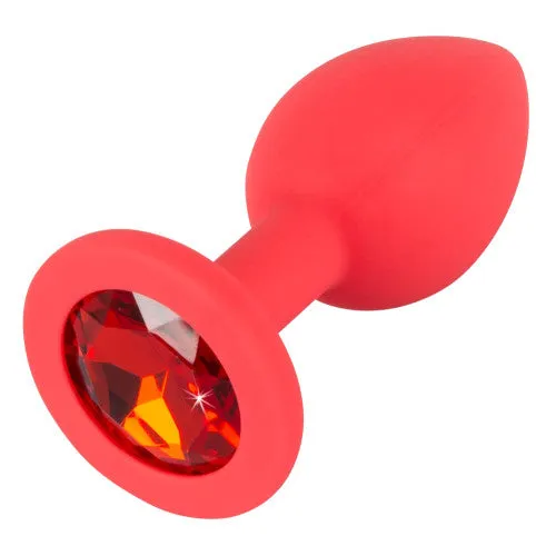 Silicone Jewel Red anal plug Small You2Toys Male Sex Toys