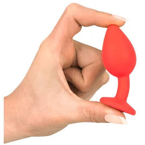 Silicone Jewel Red anal plug Small You2Toys Male Sex Toys