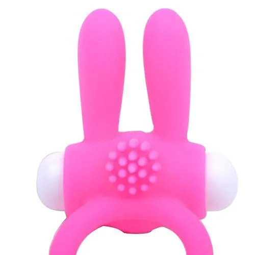 Various Toy Brands Vibrators Cockring With Rabbit Ears Pink