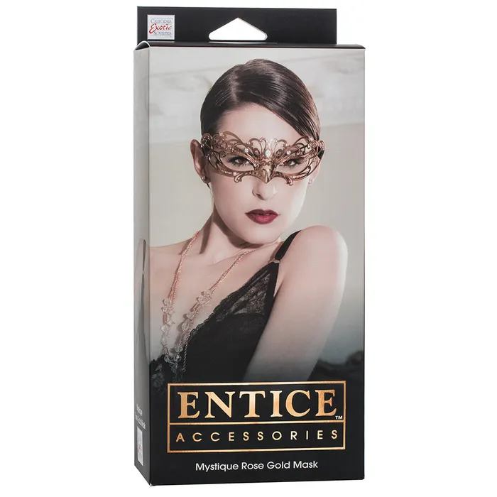 Vibrators Entice Mystique Rose Gold Mask CalExotics