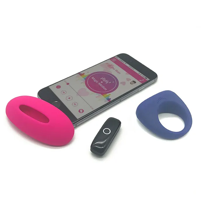 Vibrators Magic Motion Candy Dante App Control Couples Vibrator Kit Penis Ring or Wearable Bullet Vibrator Magic Motion