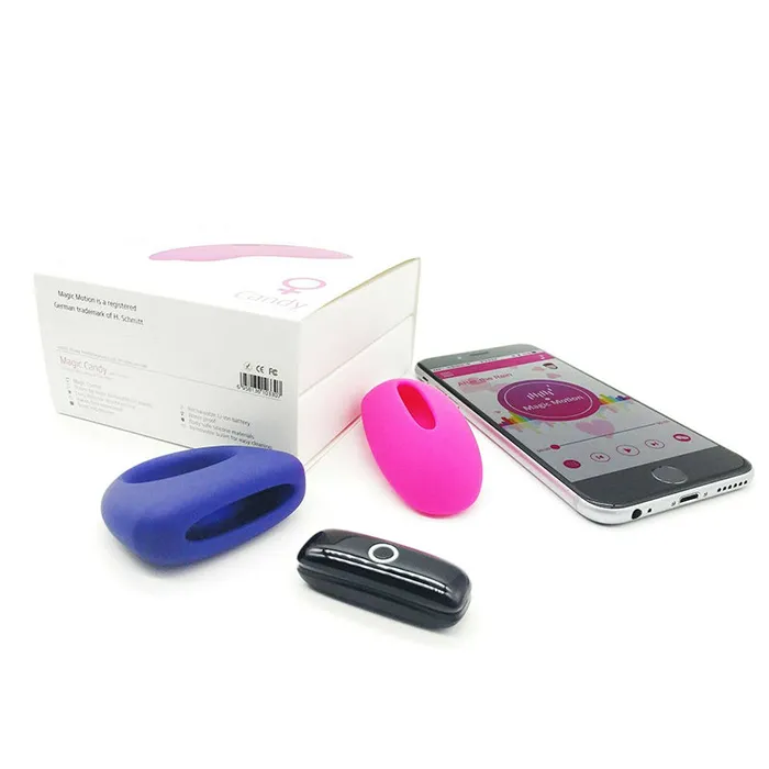 Vibrators Magic Motion Candy Dante App Control Couples Vibrator Kit Penis Ring or Wearable Bullet Vibrator Magic Motion