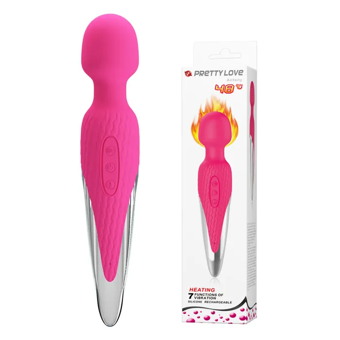 Vibrators Pretty Love Pretty Love Anthony Auto Heating Wand Vibrator Personal Massager